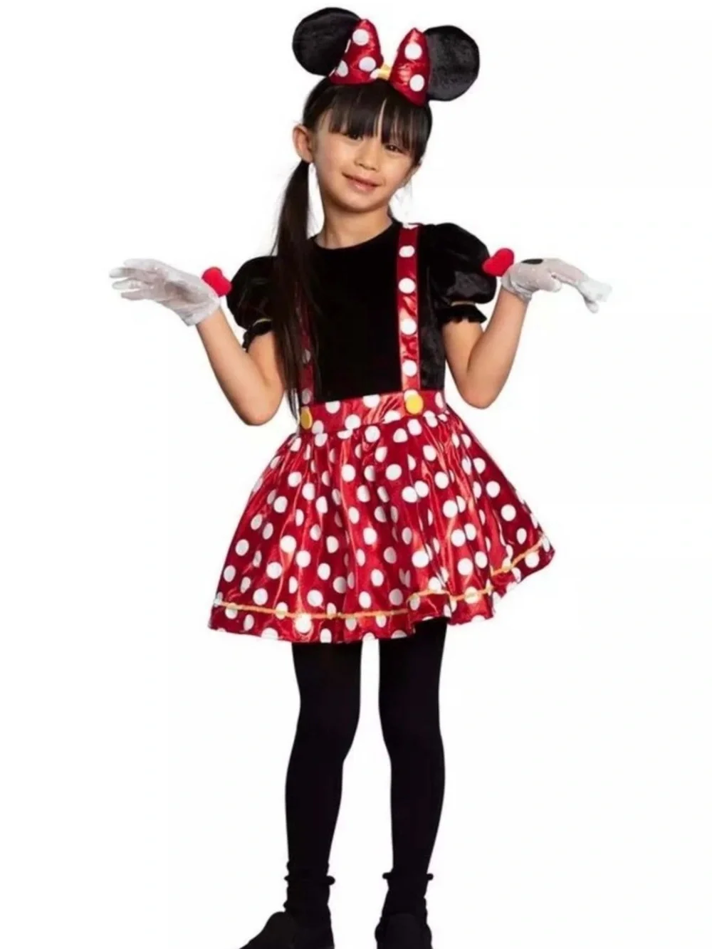 MINNIE MOUSE RED POLKA DOT COSTUME, Toddler GIRLS Size 3-4, DISNEY 2 price dress